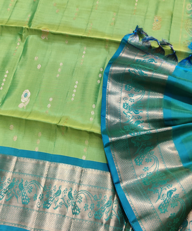 Meenakari kanchi lightweight pattu Saree - KMP120