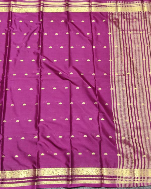 Mysore crepe semi silk saree - M13 alternate view