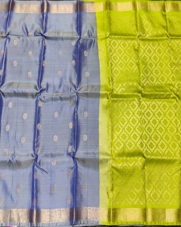 Kanchi Pure Silk Small Border Saree – KMP269 alternate view