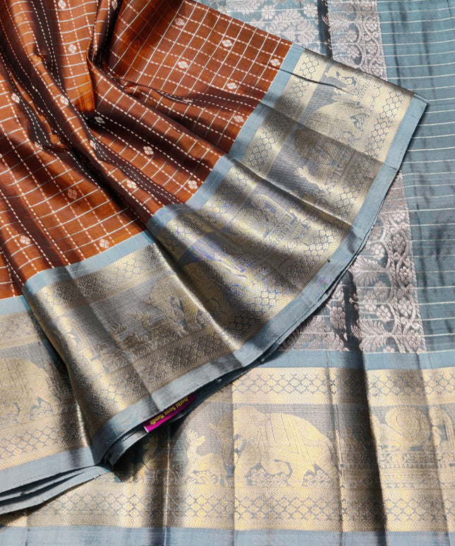 Kanchi Pure silk check - KMP2002