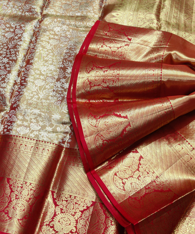 Kanchi Pattu Wedding Saree @35% Off -KMP61
