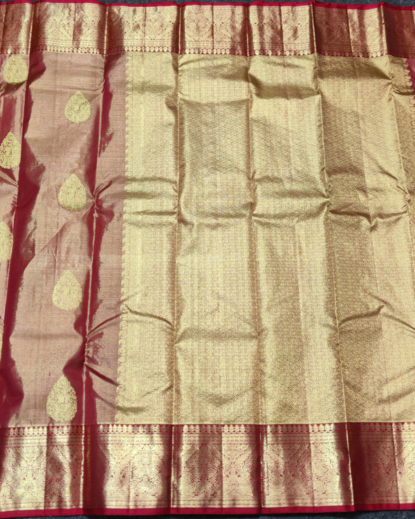 Kanchi Pure Handloom Tissue Silk Saree - KMP244 alternate view