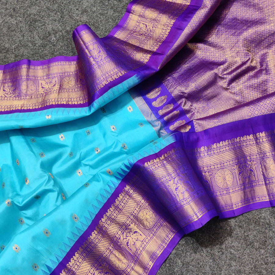 Gadwal Handloom pure silk- GPS43
