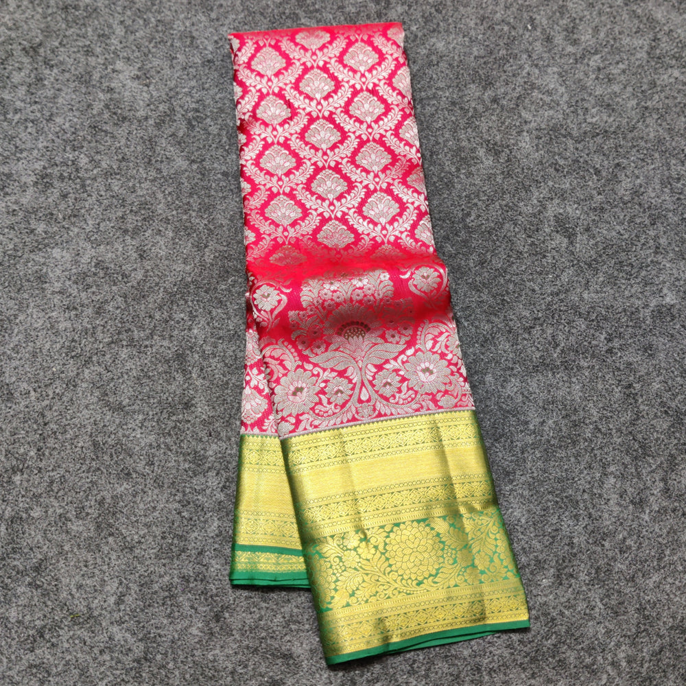 Kanchi Meenakari Brocade Pure handloom Silk Saree - KMP3215