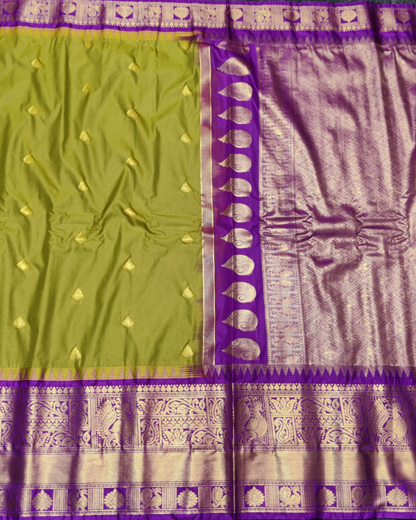 Gadwal Semi Silk Saree - GSM06 alternate view