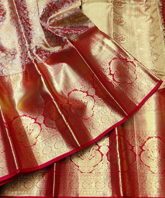Kanchi Pattu Wedding Saree @35% Off -KMP62