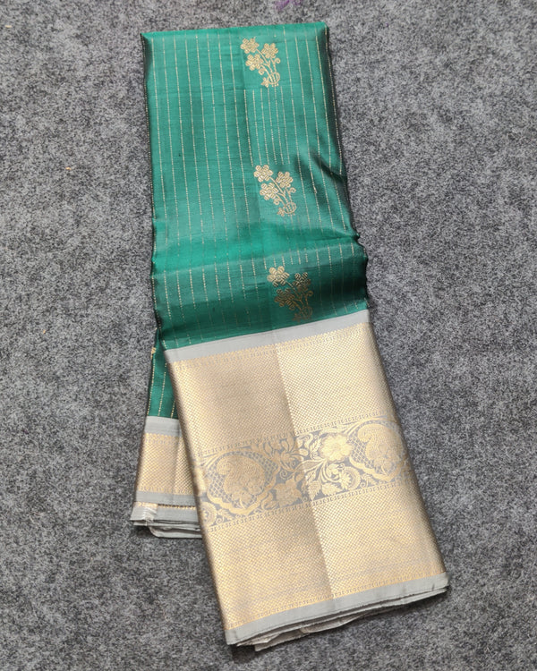 Kanchi Vintage Gap border pattu - KMP340