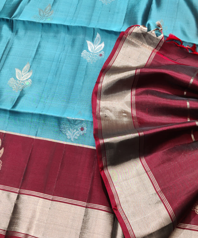 Lightweight pattu Scurt Border Saree - LWP93