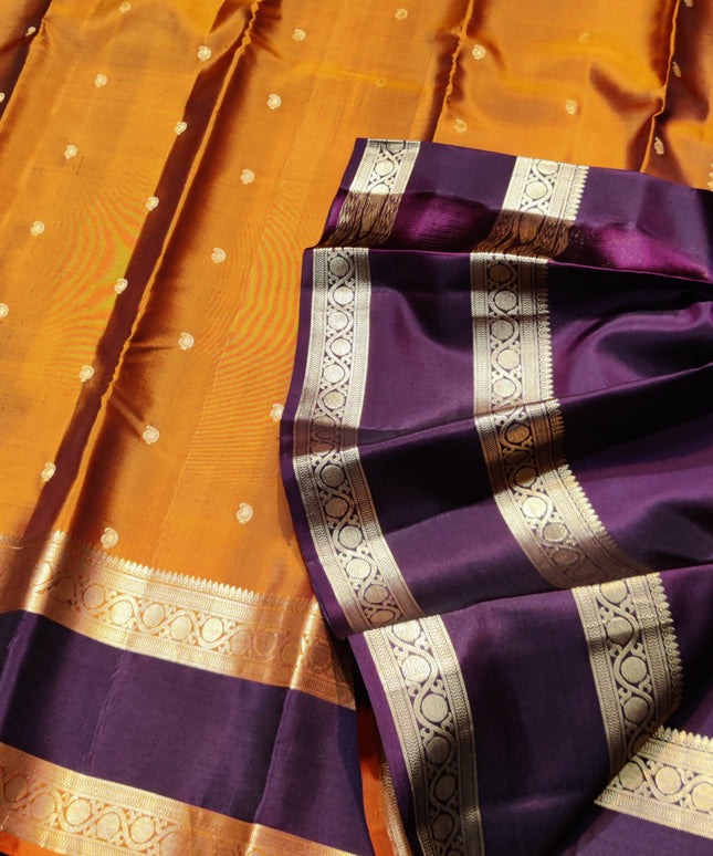 Rust kanjivaram Handloom  - KMP3100