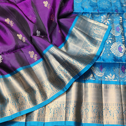 Meenakari kanchi lightweight pattu Saree - KMP3124