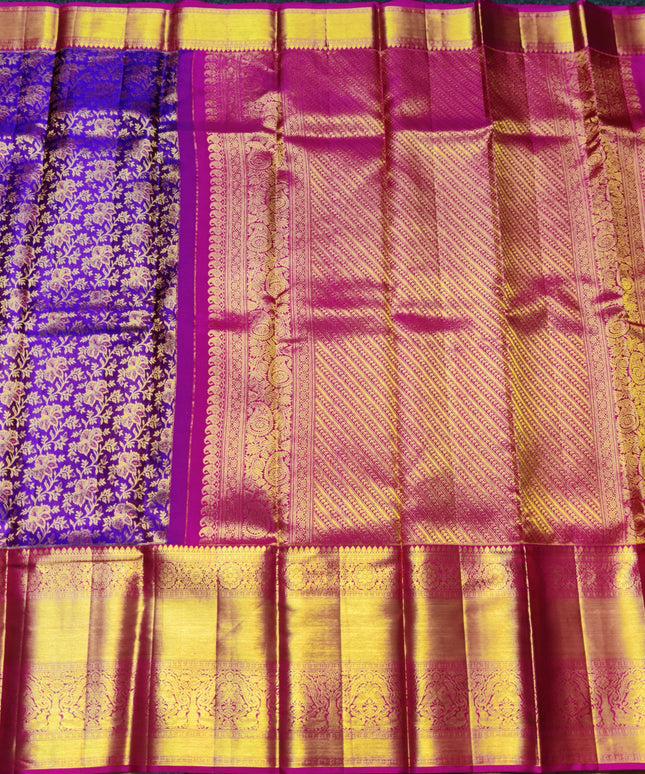 Kanchi Meenakari Brocade Pure handloom Silk Saree - KMP1989