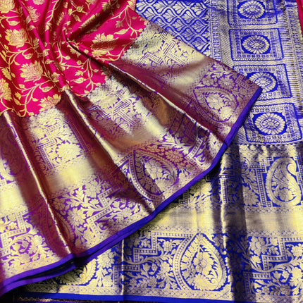 Kanchi pattu half fine Bridal Saree -HF282