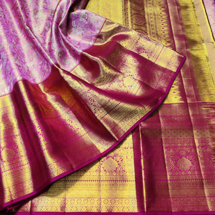 Kanchi Meenakari Brocade Pure handloom Silk Saree - KMP1790