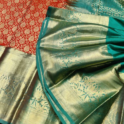 Kanchi pattu half fine Bridal Saree -HF272