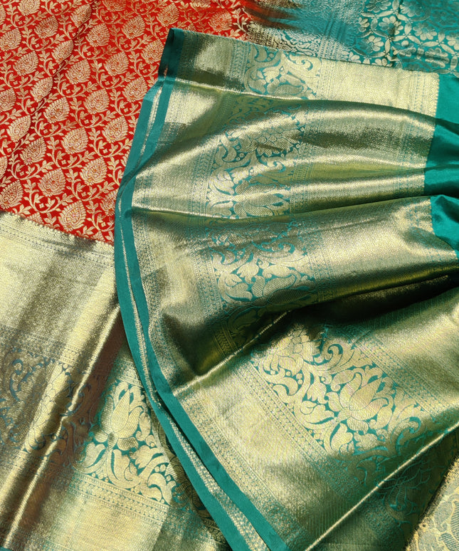 Kanchi pattu half fine Bridal Saree -HF272