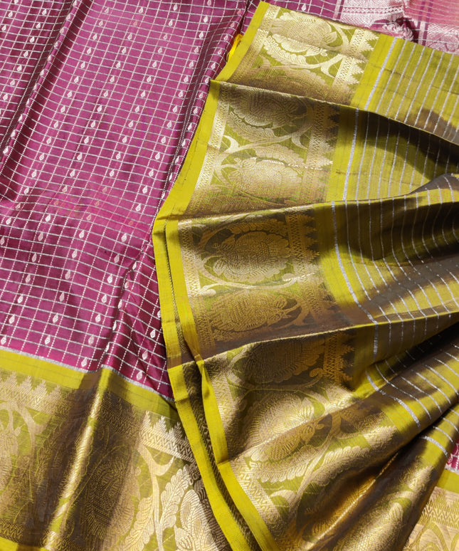 Kanchi Pure silk check - KMP2000