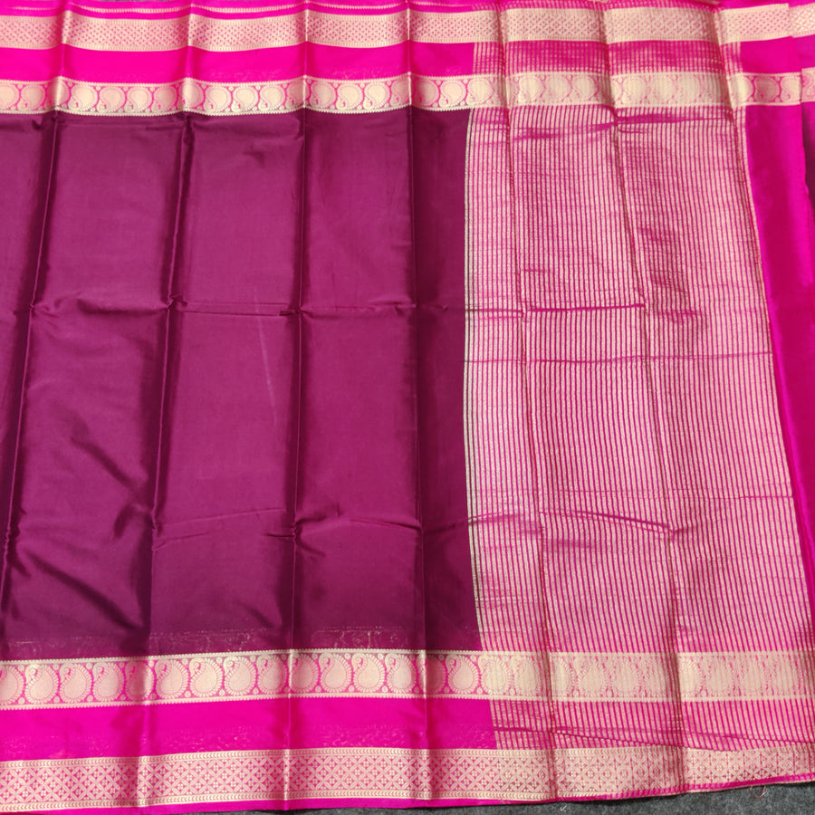 Mysore crepe semi silk saree - M23