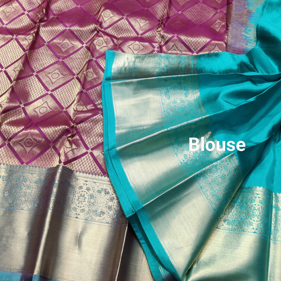 Kanchi pure Bridal wear saree @40% Off - KMP2004