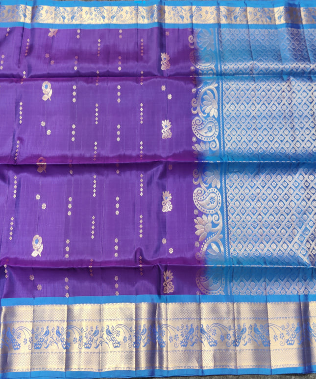 Meenakari kanchi lightweight pattu Saree - KMP132