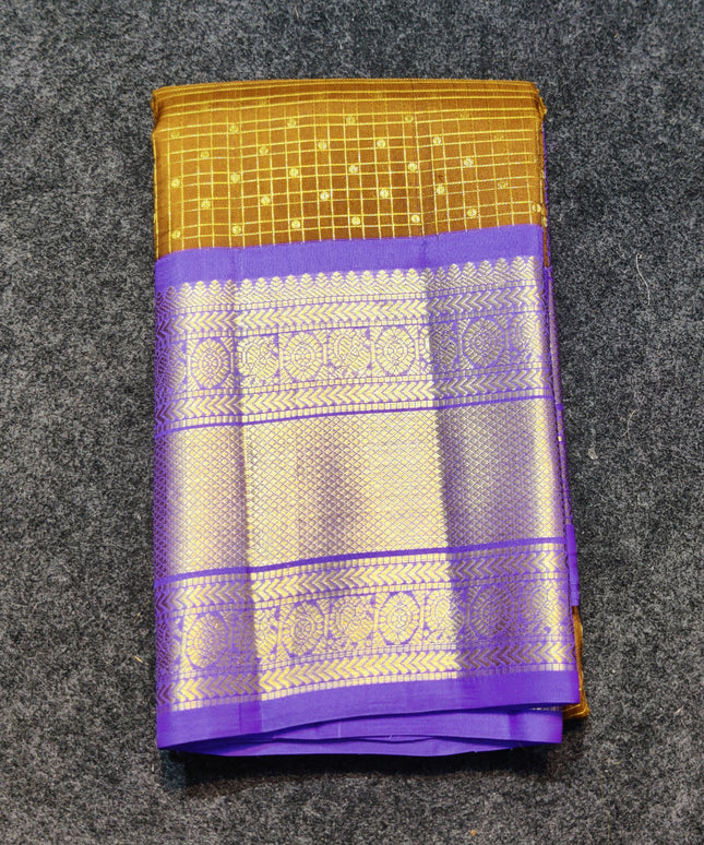 Kanchi pure kuttu border Saree - KMP1293