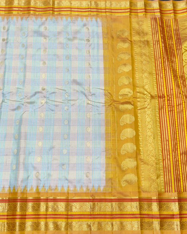 Gadwal Kuttu handloom Pure silk saree - GPS231 alternate view