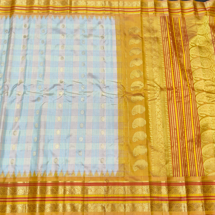 Gadwal Kuttu handloom Pure silk saree - GPS231