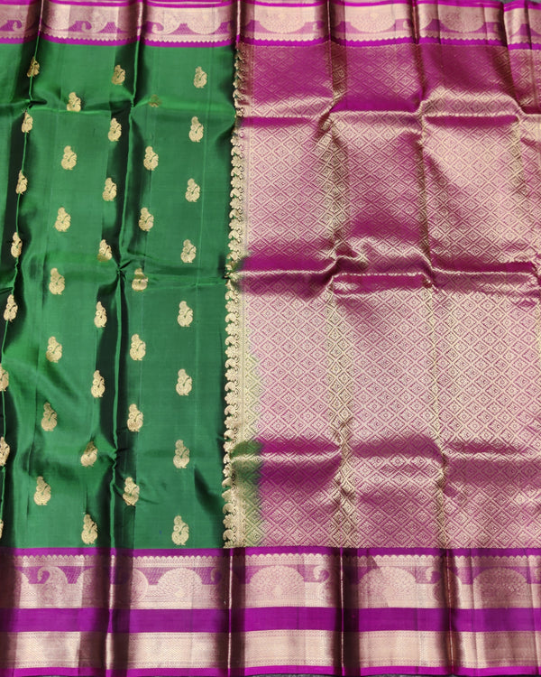Kanchi Vintage Gap border pattu - KMP244 alternate view