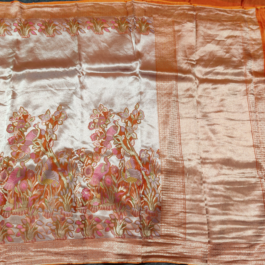 Banaras Tissue Allover Meenakari - BRS45