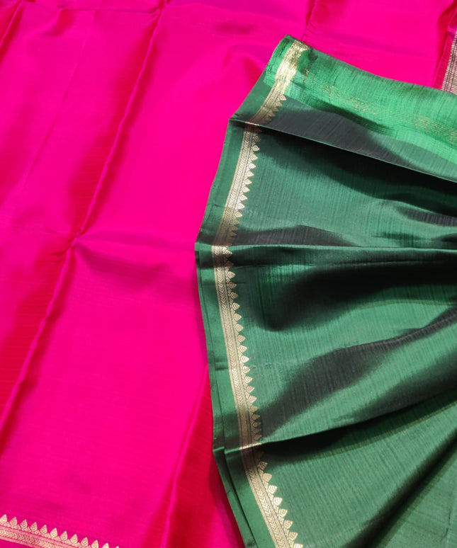 Kanchi pattu small border saree - KMP2028