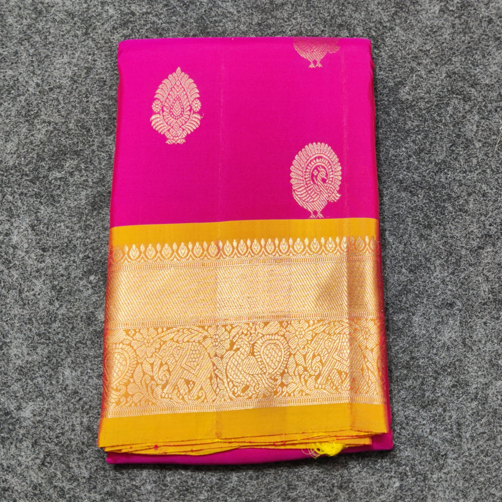 Kanchi pure small border saree- KMP239