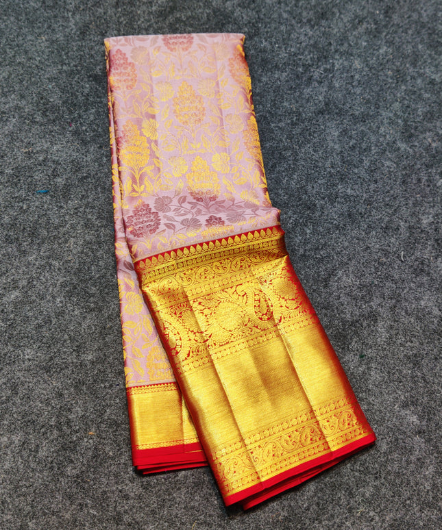 Kanchi Meenakari Brocade Pure handloom Silk Saree - KMP1641