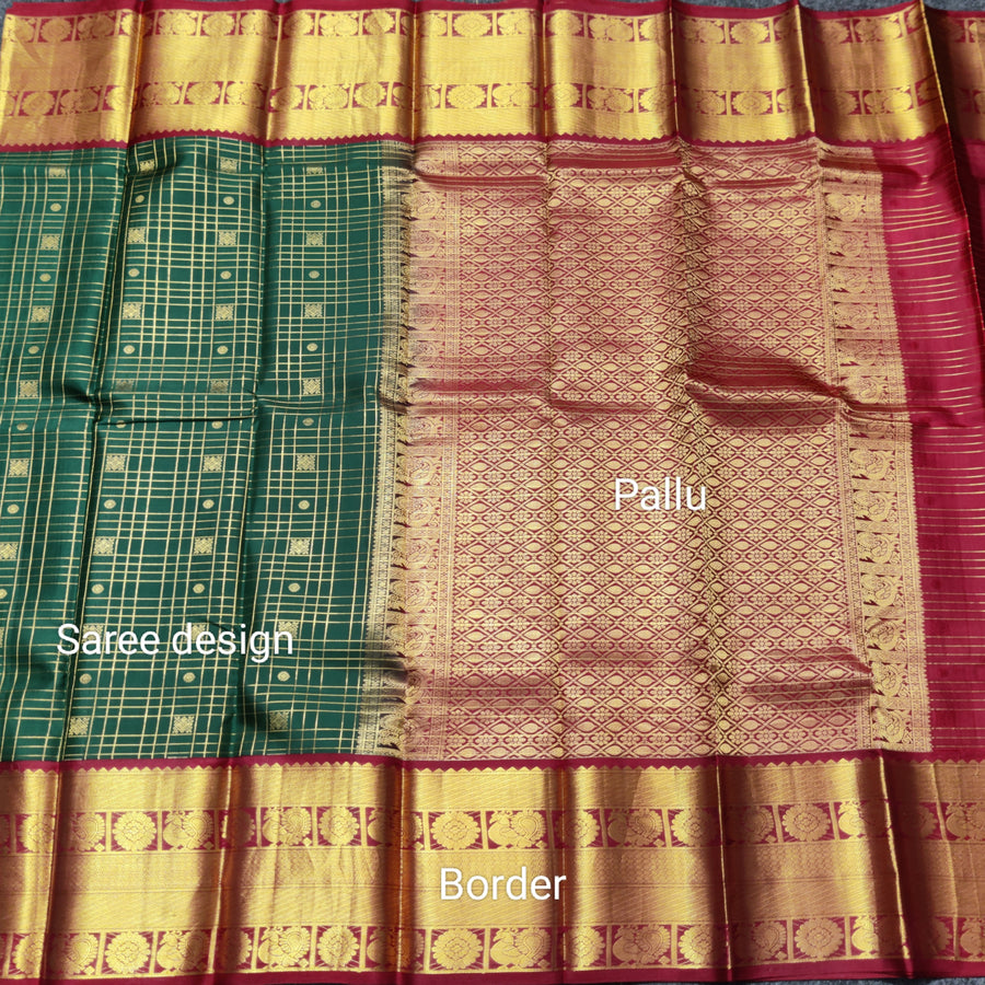50% off Kanchi kuttu vintage Handloom saree - KMP89