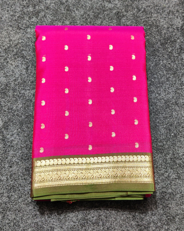 Kanchi pattu small border saree - KMP246