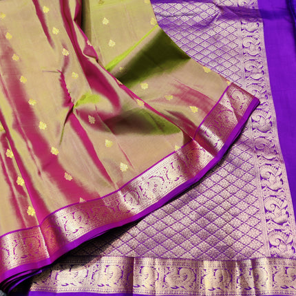 Kanchipattu small border saree - KMP205