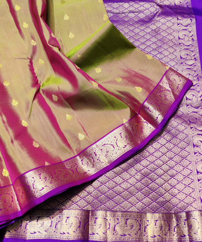Kanchipattu small border saree - KMP205