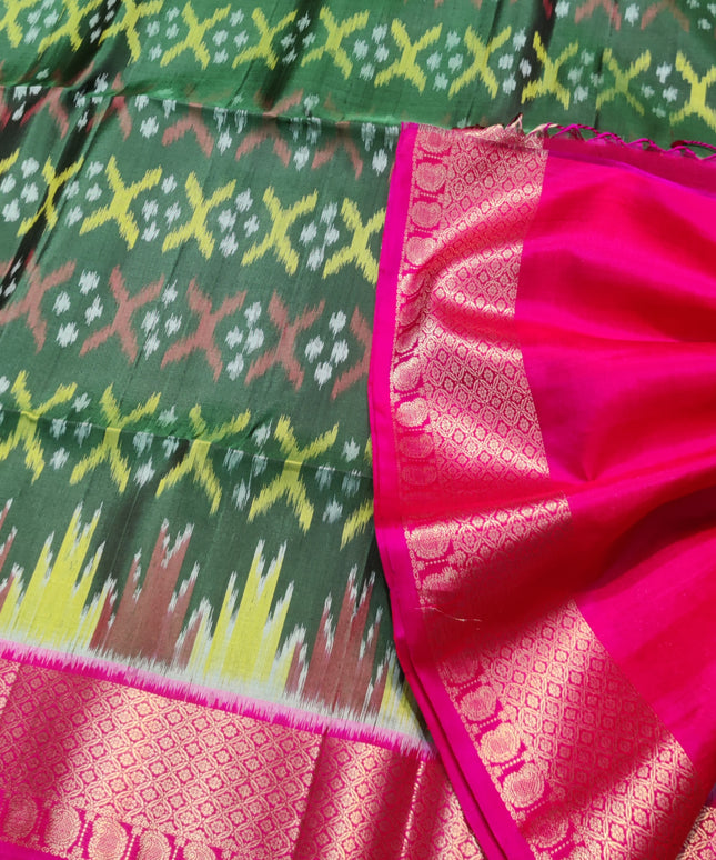 Ikkath Pure Silk Pattu Saree- IKT55