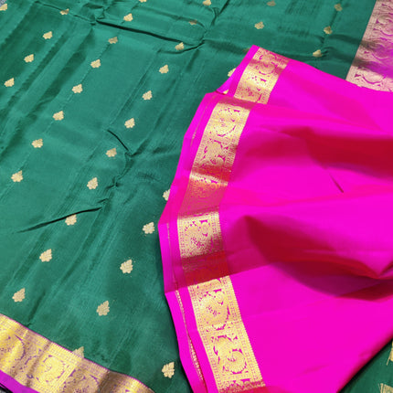 Kanchipattu small border saree - KMP211