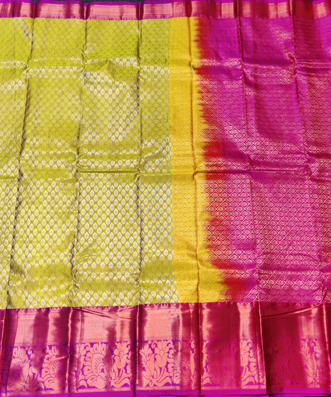 kanchi pattu half fine Bridal Saree -HF284