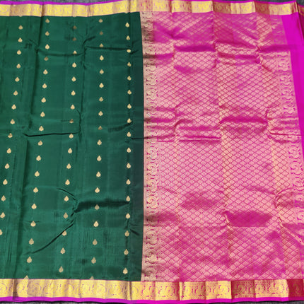 Kanchipattu small border saree - KMP211