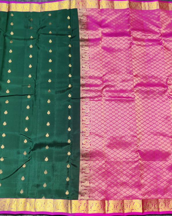 Kanchipattu small border saree - KMP210 alternate view