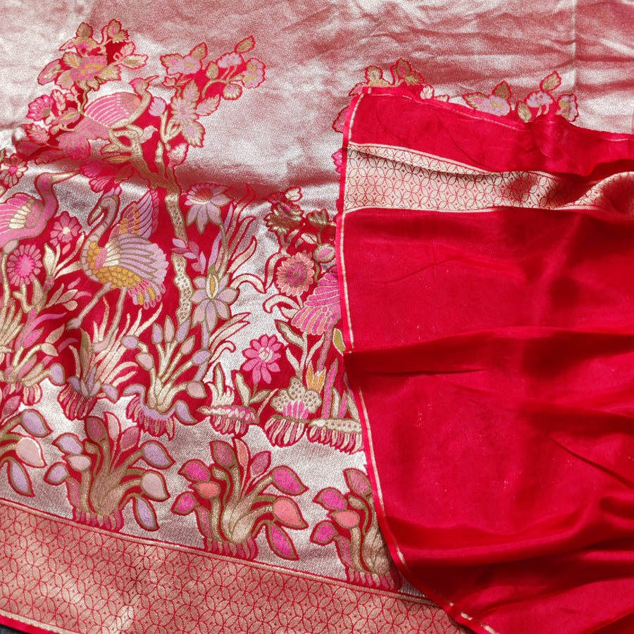 Banaras Tissue Allover Meenakari - BRS38