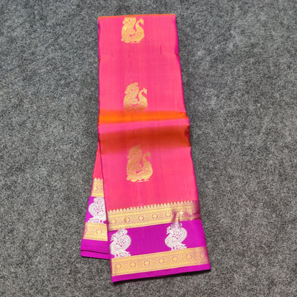 Kanchi Kuttu Vintage Handloom Pattu Saree - KMP3040