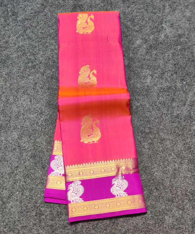 Kanchi Kuttu Vintage Handloom Pattu Saree - KMP3040