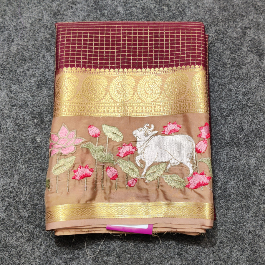 Semi crepe silk saree - SC06