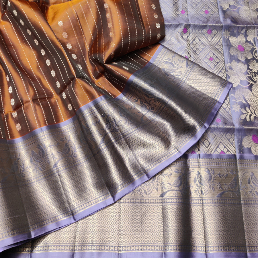 Meenakari kanchi lightweight pattu Saree - KMP19
