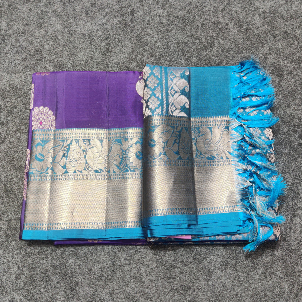 Kanchi Meenakari Handloom Lightweight Pure Silk Saree – KMP256
