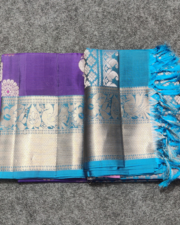 Kanchi Meenakari Handloom Lightweight Pure Silk Saree – KMP256