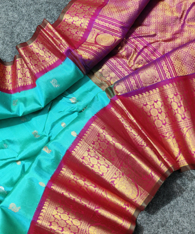 Gadwal pure handloom kuttu silk saree - GPS129
