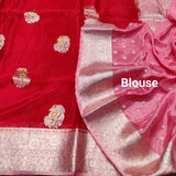 Chinon crepe silk saree -C10