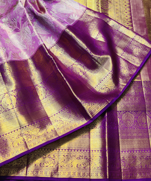 Kanchi Meenakari Brocade Pure handloom Silk Saree - KMP1794